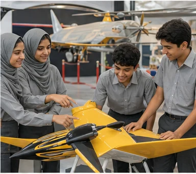 Students working within a supportive school community